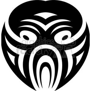 tribal masks vinyl ready art 034