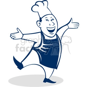 happy male chef