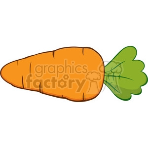 Royalty Free RF Clipart Illustration Cartoon Carrot