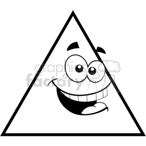 geometry triangle cartoon face math clip art graphics images