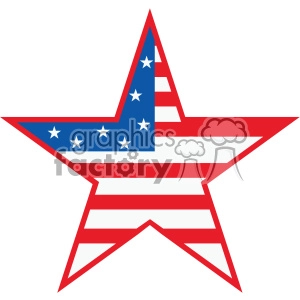 4th of july USA star vector icon