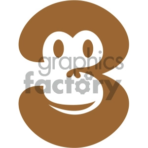 monkey design vector icon