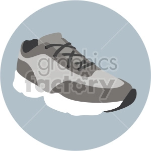 running shoe with circle design