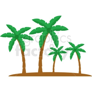 vector palm trees clipart