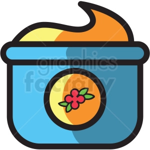 lotion jar vector icon clipart