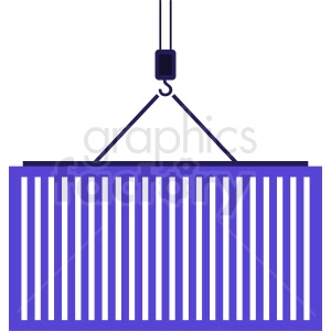 purple import container vector icon