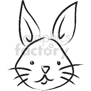 black and white tattoo rabbit vector clipart