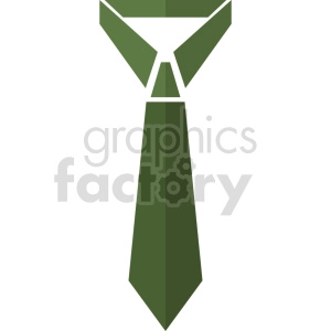 green tie vector graphic clipart