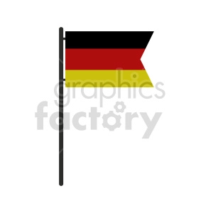 German flag vector clipart icon 05