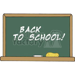 School Chalk Board That Says Back to School!