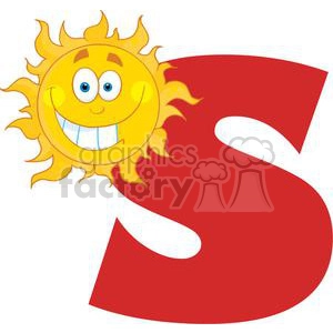 4049-Happy-Smiling-Sun-With-Letters-S