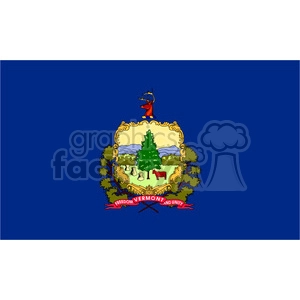 vector state Flag of Vermont