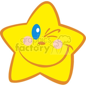 4671-Royalty-Free-RF-Copyright-Safe-Happy-Little-Star-Winking