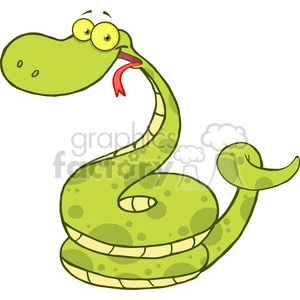 5146-Happy-Snake-Cartoon-Character-Royalty-Free-RF-Clipart-Image