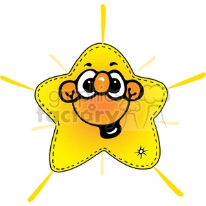 cartoon happy star