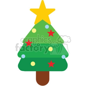 christmas tree icon vector art