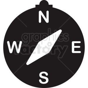 directions compass vector icon