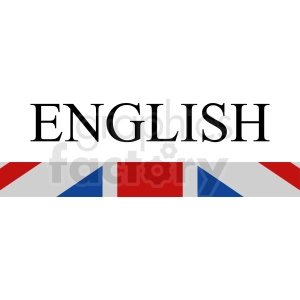 English flag vector clipart