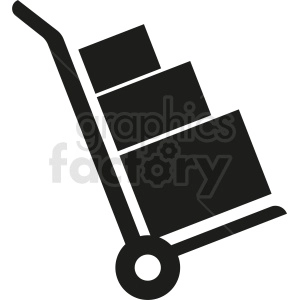 delivery cart vector clipart