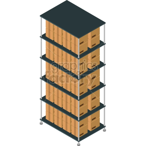 storage containers vector graphic