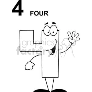 Happy Number 4 With Four Spelled Out
