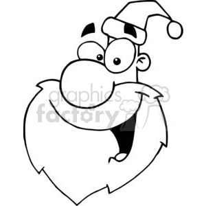2348-Royalty-Free-Cartoon-Santa-Claus-Head