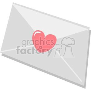 envelope with heart stamp