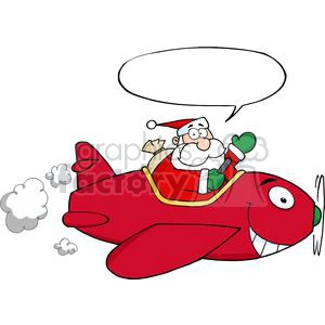 3711-Santa-Flying-With-Christmas-Plane