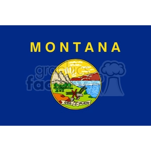 vector state Flag of Montana