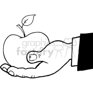 4101-Business-Hand-Holding-Red-Apple