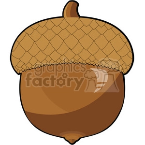 clip art acorn vector illustration 001
