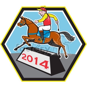 jockey ridinghorse side 2014