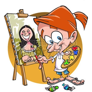 cartoon painter