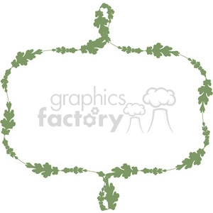 green floral frame swirls boutique design border 13
