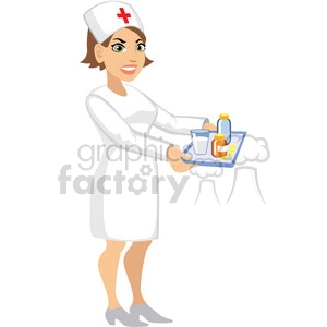 nurse giving meds