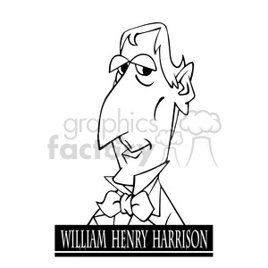 william henry harrison black white