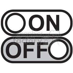 on off vector icon