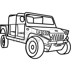 military armored tactical vehicle outline