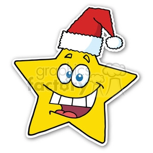 christmas star sticker