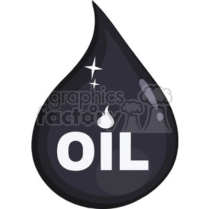 royalty free rf clipart illustration petroleum or oil drop icon flat design with text vector illustration isolated on white background