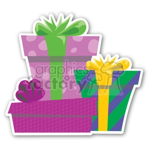 christmas gifts sticker