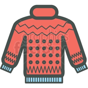 winter sweater vector icon