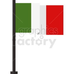 square itay flag icon design