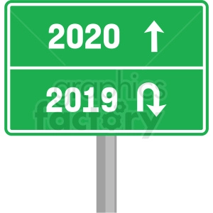 2020 road sign clipart no background