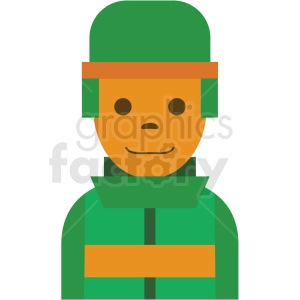 game soldier character clipart icon