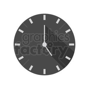 wall clock flat icon design