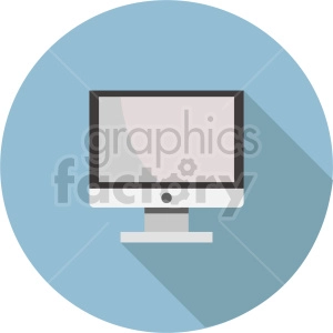 computer monitor vector graphic clipart 2
