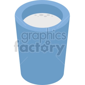 isometric milk glass vector icon clipart