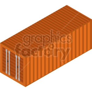 isometric storage container  vector icon clipart 3