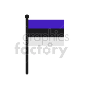Flag of Estonia vector clipart 01
